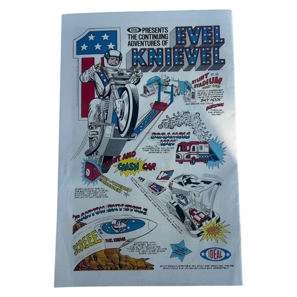 Evel Knievel #1 Marvel Comics and IDEAL 1974 VINTAGE & RARE - Picture 2 of 5